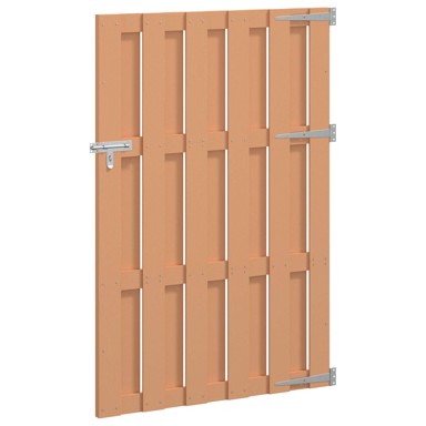 Vrtna vrata, 100 x 150 cm, smeđa, WPC i aluminij