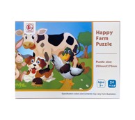 Dječje puzzle Povrće i domaće životinje Model 01, 24 kom