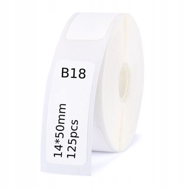 NIIMBOT Naljepnice za pisač B18 14 x 50 mm, 125 kom