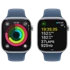 APPLE Pametni sat S10, 46mm, srebrna, plavi gumeni remen, S/M