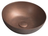 SAPHO FORMIGO Umivaonik, Ø39 cm, nadgradni, beton, bakar mat