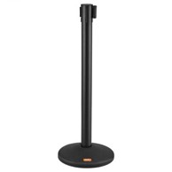 VEVOR Set od 6 stupova za kontrolu gužve, 345 x 930 mm, crni