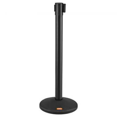 VEVOR Set od 6 stupova za kontrolu gužve, 345 x 930 mm, crni