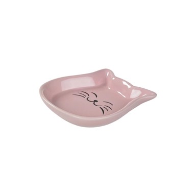 ANIONE Posuda za mačke Happy Kitty, keramička, roza, 200 ml