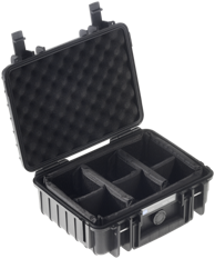 B&W Vanjski Kofer Tip 1000 crni podstavljeni pregradni umetak