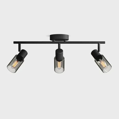 Stropni/zidni reflektor, Palms, 3x25W, crna