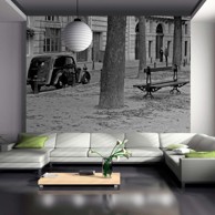 Foto tapeta Peaceful French street 300x231