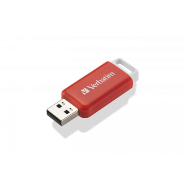 VERBATIM USB memorijski pogon DataBar, 16 GB, USB Tip-A 2.0, crveni