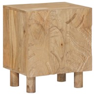 Ručno rađeni noćni ormarić 40x30x45 cm, tamnosmeđi teak