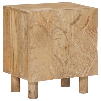 Ručno rađeni noćni ormarić 40x30x45 cm, tamnosmeđi teak