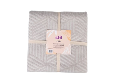 STIL Prekrivač CUBE sivi 150x200 cm