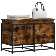 Kutija za pohranu boja hrasta 80x40x51,5 cm konstruirano drvo