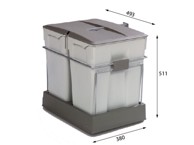 ALVEUS Kanta za smeće Albio 40, 2x30 l
