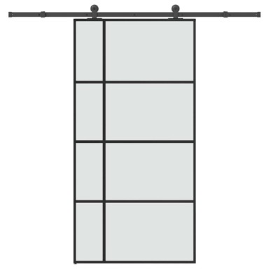 Klizna vrata s priborom od ESG stakla i aluminija 102,5x205 cm