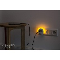 MULLER-LICHT LED noćno svjetlo sa senzorom, 2×USB punjač, 1500K