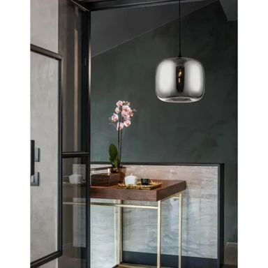 NOVA LUCE Visilica Savaz NL9726483, E27, IP20, crna i krom
