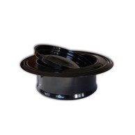 Rozeta 120/45 mm crna