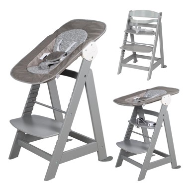 ROBA Smeđe-siva dječja blagovaonska stolica Miffy