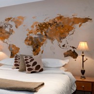 Foto tapeta World in brown shades 200x154
