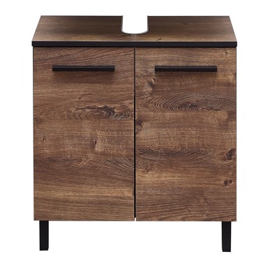 Viseći ormarić ispod umivaonika, 60x53 cm, hrast