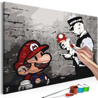 Slika za samostalno slikanje Mario (Banksy) 60x40
