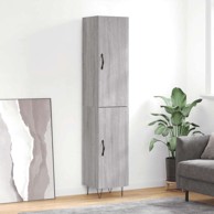 Visoka komoda siva sonome 34 5x34x180 cm od konstruiranog drva , 1 vrata