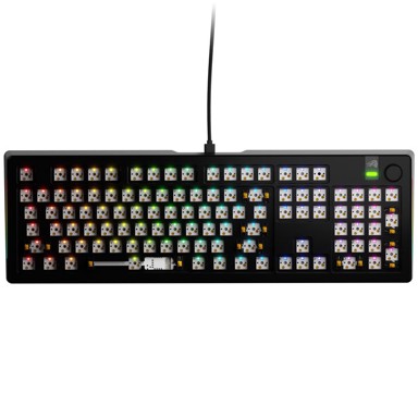 GLORIOUS Gaming tipkovnica GMMK 3 Pro 100 % Custom, Barebone, ANSI-Layout, crna - GLO-KB-GMMK3-PRO-100-BB-W-BLK-US