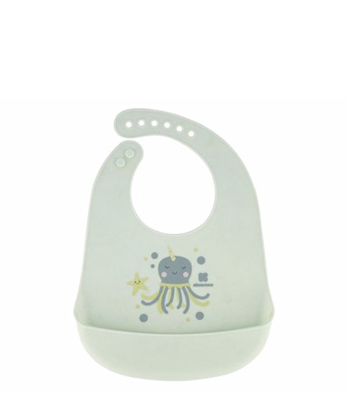 KIKKA BOO Silikonski podbradak Sea World, hobotnica