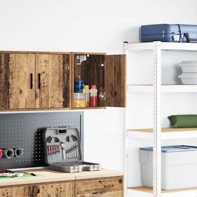 Garažni zidni ormarić, staro drvo