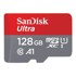 SANDISK Memorijska kartica Ultra 128GB MicroSDXC 100MB/s, SDSQUNR-128G-GN6MN