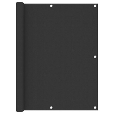 Balkonski zastor antracit 120 x 500 cm od tkanine Oxford