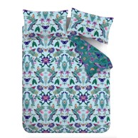 CATHERINE LANSFIELD Posteljina Mya Tropical Floral za bračni krevet 200x200 cm Plava