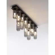 GUSTAVE NOVA LUCE Plafonska  lampa NL9028853, G9, IP20, siva i mat crna