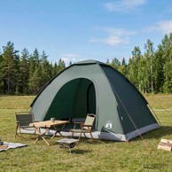 Kamping šator s krovom 275 x 215 x 125 cm, maslinastozeleni