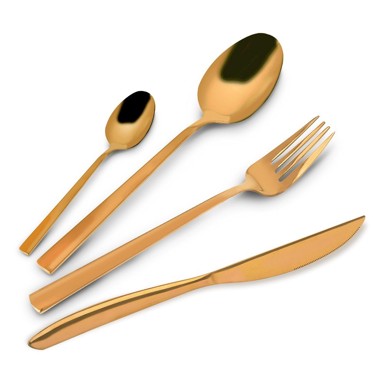 ORION Set pribora za jelo 24 kom Gold, od nehrđajućeg čelika, zlatna boja