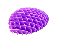 Fidget igračka Ljubičasta, antistresna, fleksibilna, senzorna, 10 cm