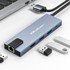 QOLTEC USB-C hub adapter, 5 u 1, PD 100 W, HDMI 4K, RJ45, 2× USB