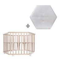 ROBA Putni krevetić od masivne bukve 119x104 cm u prirodnoj boji