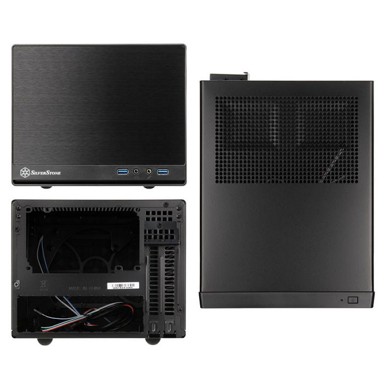 SILVERSTONE Kućište SST-SG13B-Q, mini tower, Mini ITX, crno