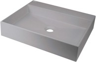 DTA Kameni umivaonik nadgradni 500 x 400 mm s prostorom za slavinu