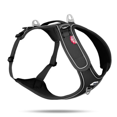 CURLI Oprsnica za pse Belka Adjustable Neck XL, crna