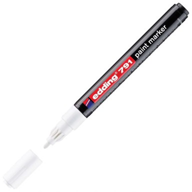 EDDING Lakirajući marker, 791, 1-2 mm, bijela