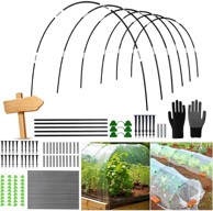 NIKCORP Vrtni lukovi od stakloplastike, set 30 kom s priborom za montažu, 35 mm, crni