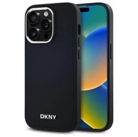 DKNY Plain Logo MagSafe maskica za Apple iPhone 14 Pro, crna
