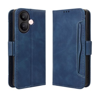 Preklopna maskica za Vivo V60 Lite 5G, utor za karticu, plava