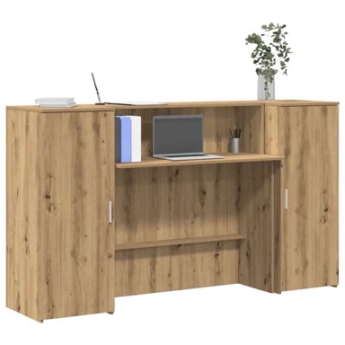 Radni stol 180x50x103,5 cm od konstruiranog drva, hrast artisan