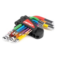 AMiO Set imbus ključeva HEX S2 kratkih s kuglicom, 9 komada AMIO-04298