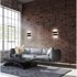 CANDELLUX LIGHTING Crno-bijela LED zidna lampa April