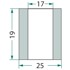 GRANIT Čahura 25x17x19 mm odgovara malčeru LECKRON 63-IND-07-1