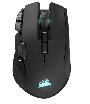 CORSAIR Miš Ironclaw Wireless SE CH-9317110-WW, bežični, gaming, RGB, 26000 DPI, crni